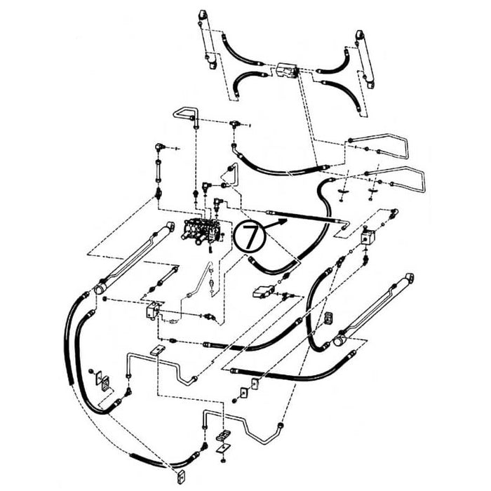 Bobcat 953 Hose - to Loader Valve -