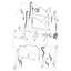Bobcat 883 Hose - to L/H Loader Bucket Tilt Cylinder - Rod End -
