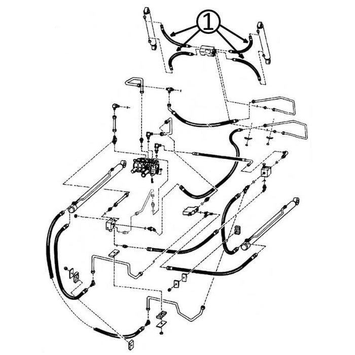 Bobcat 953 Hose - to Loader Bucket Tilt Cylinders -