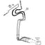 John Deere 300D & 310D Hose - to Bucket Cylinder - Bore End -