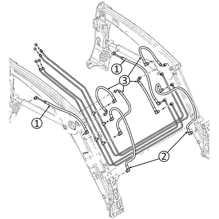 John Deere 320R Whole Loader Hose Kit | HW Part Store