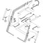 John Deere 430 Hose - s/n: 012815 - Up - to Loader Bucket Tilt Cylinders - Rod Ends - 4 | HW Part Store