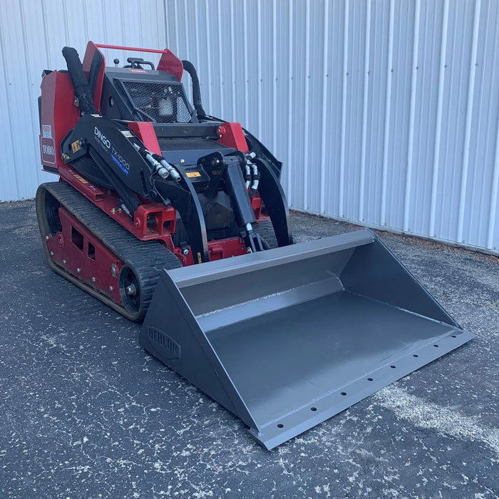 Berlon Low Profile Extended Lip Mini Skid Steer Bucket | HW Part Store