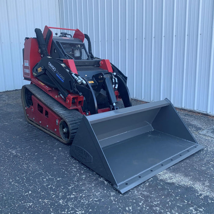 Berlon Low Profile Mini Skid Steer Bucket | HW Part Store