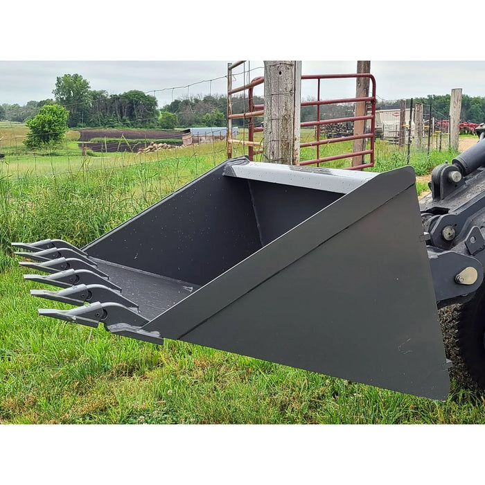 Berlon Low Profile Mini Skid Steer Bucket | HW Part Store