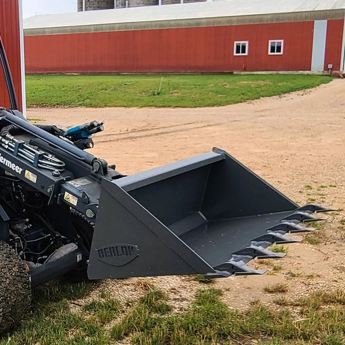 Berlon Low Profile Mini Skid Steer Bucket | HW Part Store