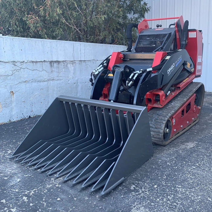 Berlon Skeleton Rock Mini Skid Steer Bucket | HW Part Store