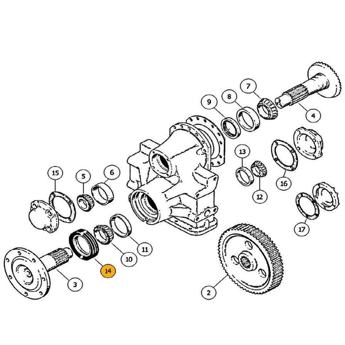 Case 550H Final Drive Seal - 14 | HW Part Store