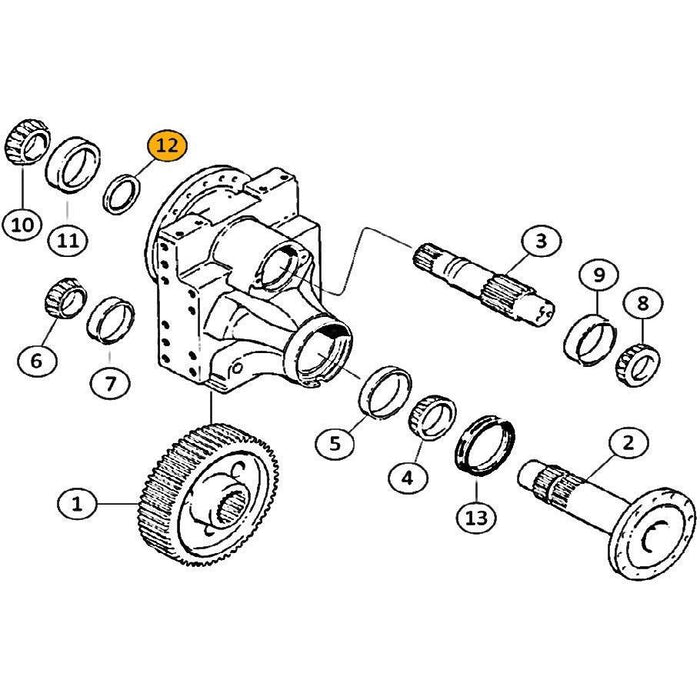 Case 1150E, 1155E, 1150G, 1150H Final Drive Seal - 12 | HW Part Store