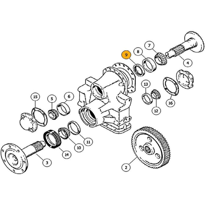 Case 850B Non-LGP Final Drive Seal - 9 | HW Part Store