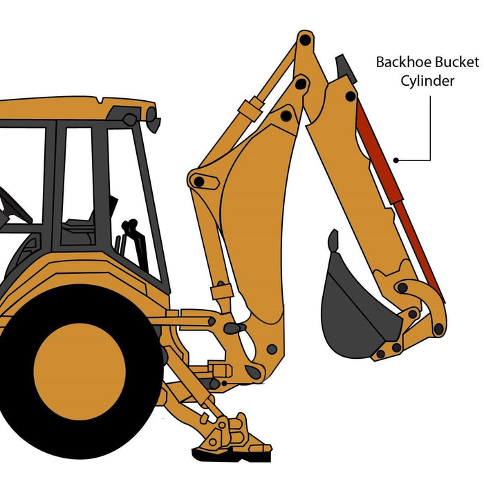 Cat 416B & 416C Backhoe Bucket Cylinder (Extendable Dipper) | HW Part Store