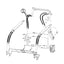 Bobcat 741, 742, & 743 Hose - At Pivot Arm, In Tilt Cylinder Circuit -