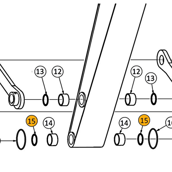 すりぃ　ピック　THREEE Hitachi ZX270 & ZX270-3 Bucket Links, Pins, Bushings | HW Part Store