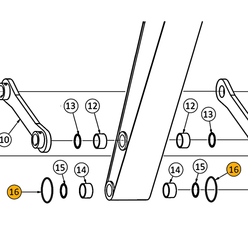 CATERPILLAR 油圧ショベル 部品カタログ 307B 307SSR Catepillar 307, 307B, 307C, 307SSR Excavator Bucket Links, Pins