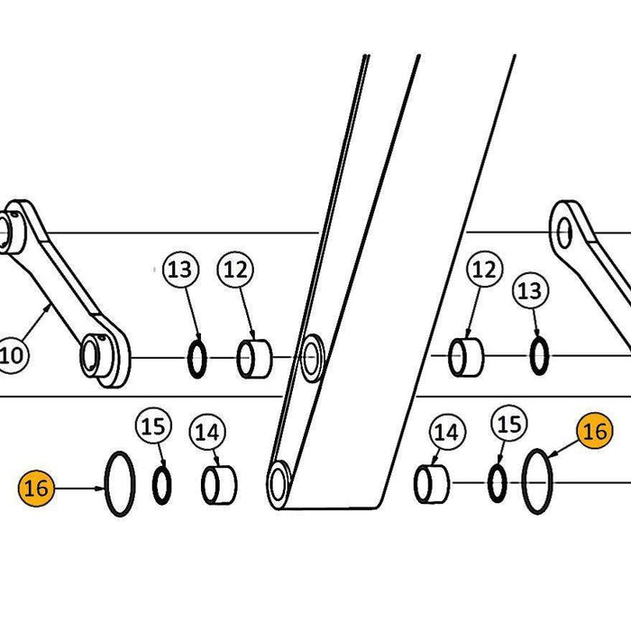 Cat 330B & 330B L Excavator - O Ring - At Bucket - 16 | HW Part Store