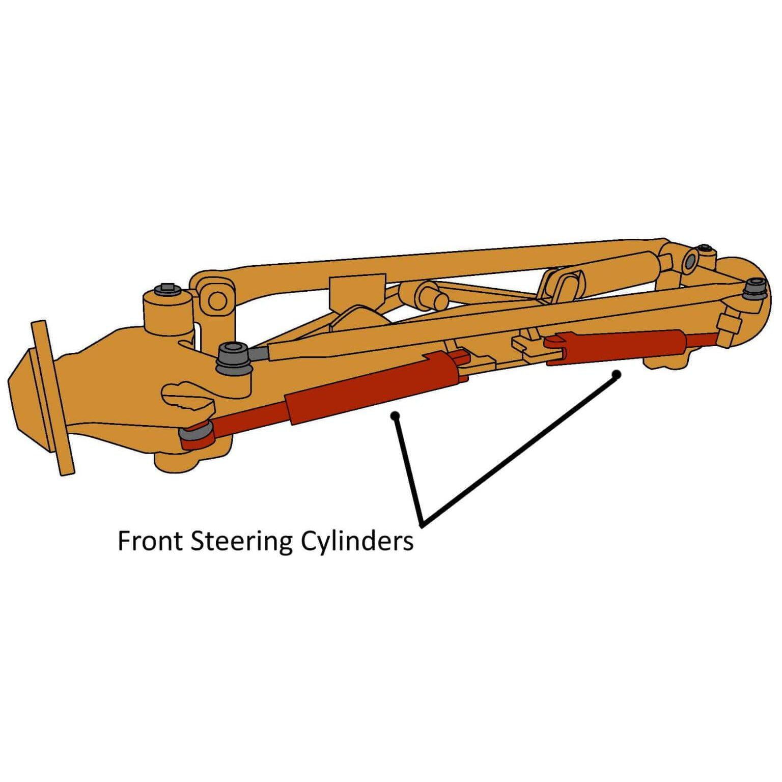 Cat 14H Front Steering Cylinder Type 3 - Seal Kit | HW Part