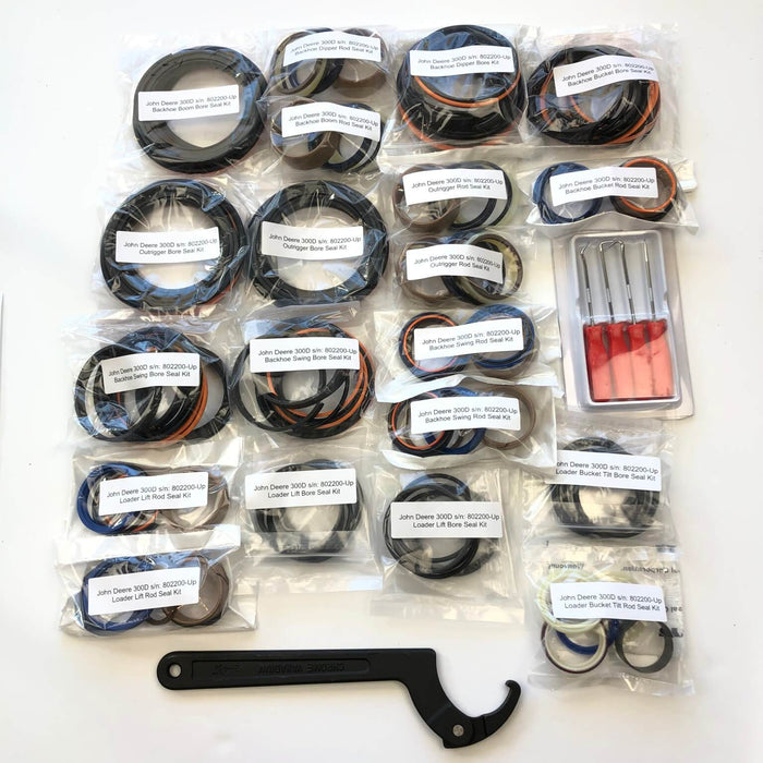 John Deere 300D s/n: 802200-Up Whole Machine Kit w/ Free Tool & O-Ring Pick Set | HW Part Store