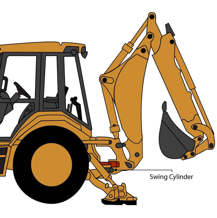 New Holland LB75 Backhoe Swing Cylinder Seal Kit | HW Part Store